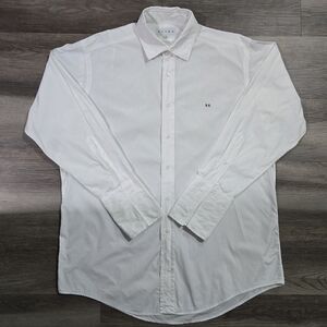 Sulka White Dress Shirt Men’s 16.5 32 French Cuff Made in USA Monogram H.G.​